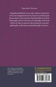 The Laws of Motion in Ancient Thought