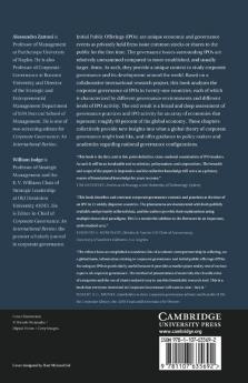 Corporate Governance and Initial Public Offerings