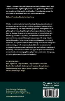 Externalism Self-Knowledge and Skepticism