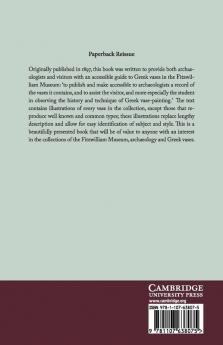 A Catalogue of Greek Vases in the Fitzwilliam Museum Cambridge