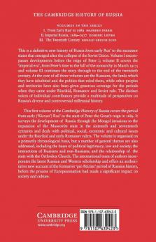 The Cambridge History of Russia