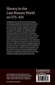 Slavery in the Late Roman World AD 275-425