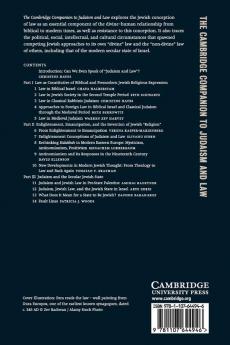 The Cambridge Companion to Judaism and Law