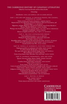 The Cambridge History of Canadian Literature