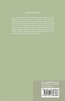 A Manual of Roman Private Law