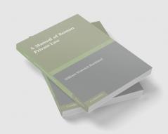 A Manual of Roman Private Law