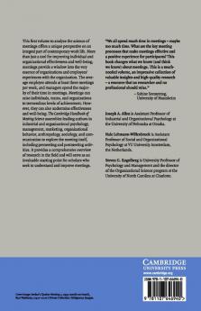 The Cambridge Handbook of Meeting Science