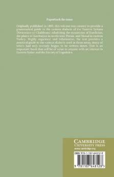 Grammar of the Dialects of the Vernacular Syriac