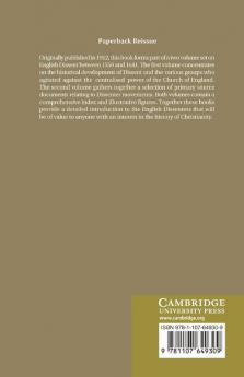 The Early English Dissenters (1550-1641)