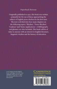 The Rhythm of English Prose