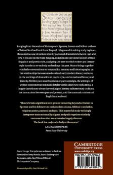 Archaic Style in English Literature 1590-1674