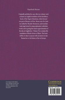 The Digest of Justinian