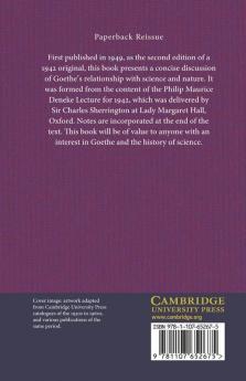 Goethe on Nature and on Science