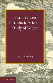 Two Lectures Introductory to the Study of Poetry