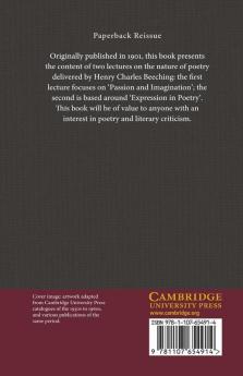 Two Lectures Introductory to the Study of Poetry