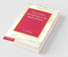 Two Lectures Introductory to the Study of Poetry