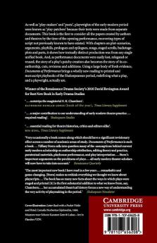 Documents of Performance in Early Modern England