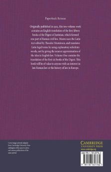 The Digest of Justinian