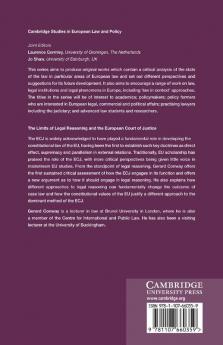 The Limits of Legal Reasoning and the European Court of             Justice