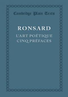 L'Art Poetique Cinq Prefaces