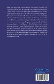 On Time Punctuality and Discipline in Early Modern Calvinism