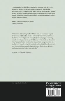 The Chinese Taste in Eighteenth-Century England