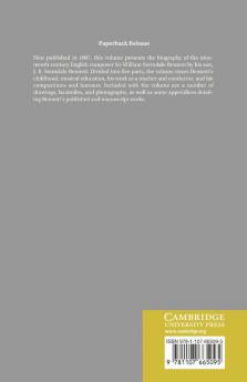 The Life of William Sterndale Bennett
