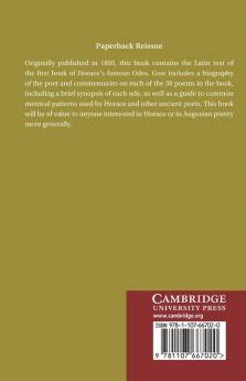 Horace Odes I