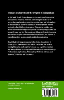 Human Evolution and the Origins of Hierarchies
