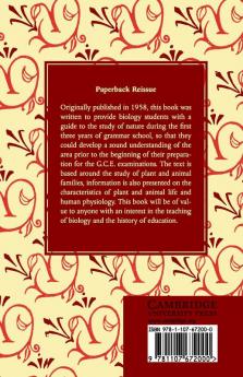 A New Course of Plants and Animals