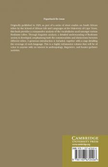 Comparative Vocabularies of Bushman Languages