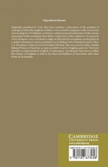 The Church of England and Episcopacy
