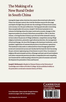 The Making of a New Rural Order in South China