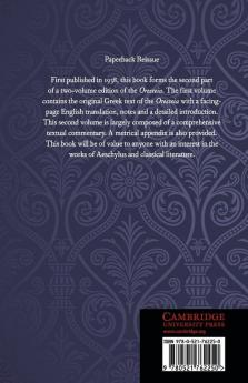 The Oresteia of Aeschylus Volume II