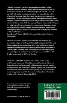 Memory and Justice in Post-Genocide Rwanda