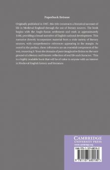 National Life and Character in the Mirror of Early English Literature. by Edmund Dale