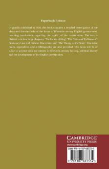 English Constitutional Ideas in the Fifteenth Century