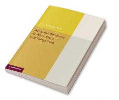 Accounts Rendered of Work Done and Things Seen