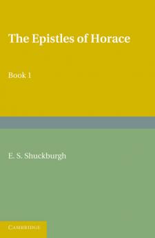 The Epistles of Horace Book I