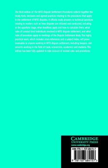 The WTO Dispute Settlement Procedures