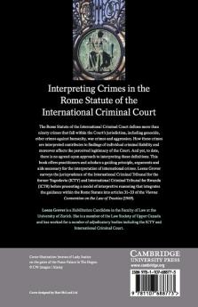 Interpreting Crimes in the Rome Statute of the International Criminal Court