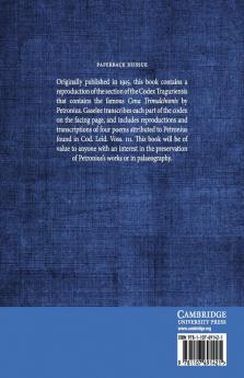 Petronii Codex Traguriensis