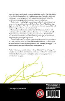 Modern Administrative Law in Australia