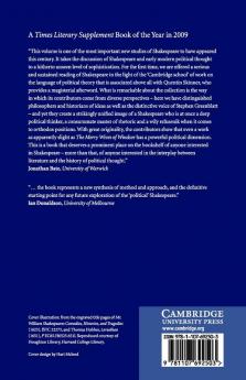 Shakespeare and Early Modern Political Thought