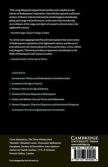 Women and Shakespeare in the Eighteenth Century