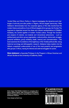 Yorùbá Elites and Ethnic Politics in Nigeria