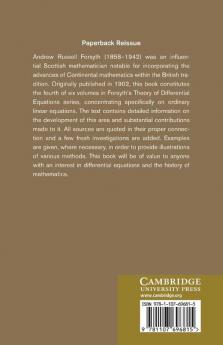 Theory of Differential Equations