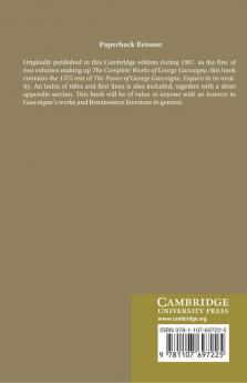 The Complete Works of George Gascoigne
