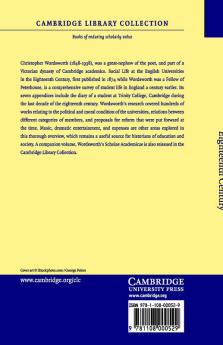 Social Life at the English Universities in the Eighteenth Century
