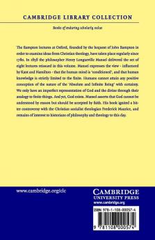 The Limits of Religious Thought Examined in Eight Lectures